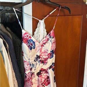 Floral Spaghetti Strap Dress